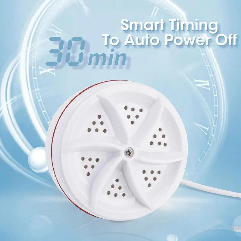 [Giảm giá cho khách hàng mới] [Shztgm] Máy giặt Mini Turbo cầm tay Máy giặt làm sạch chạy bằng USB cho tất Máy giặt Turbo siêu âm Mini dành cho du lịch gia đình Mới