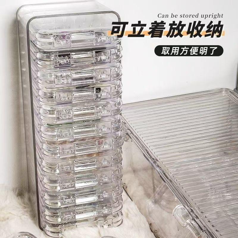 Bracelet Crystal Storage Box Storage Desktop Bracelet Transparent Jewelry Crafts Ornament Dustproof Necklace Finishing Box Display Organizer Storage Box 4