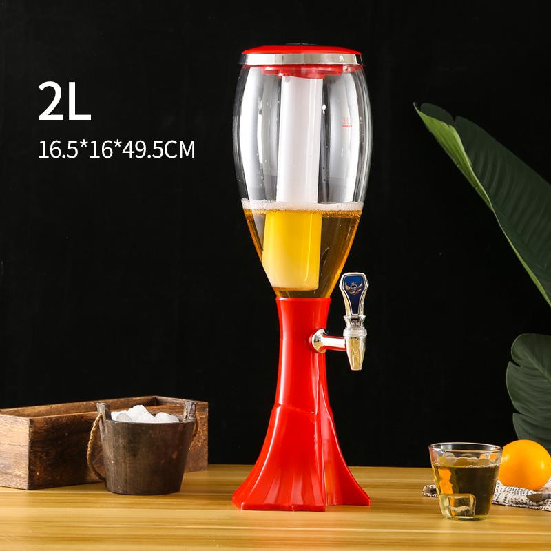 Tháp bia 2 lít HC298 và HC18 có đèn led 7 màu, lõi đá giữ lạnh, vòi rót Tháp đựng bia tươi giúp beer lạnh lâu cho quán nhậu, bar 2