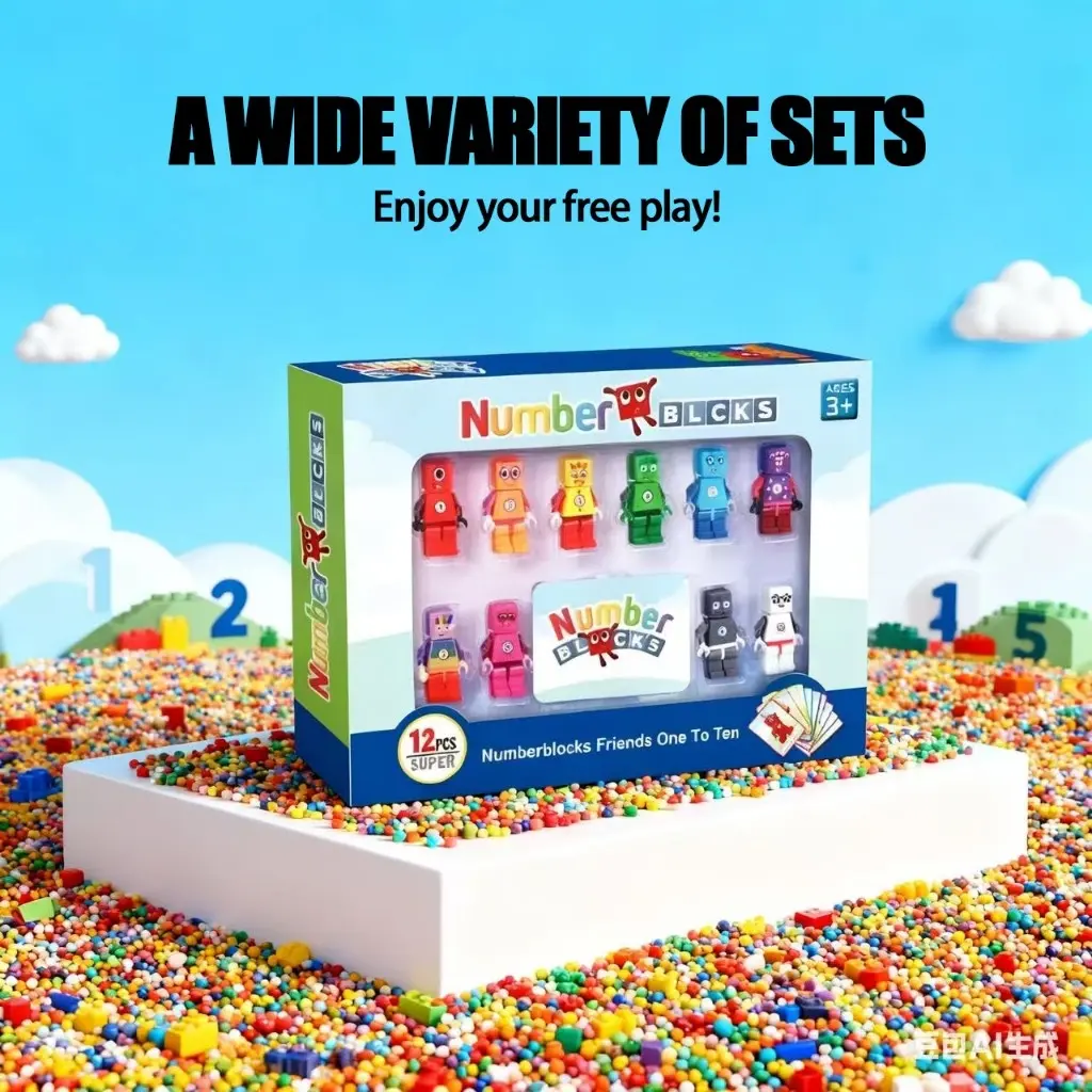 Numberblocks Action Figures Model Children's Building Block Toys And ...