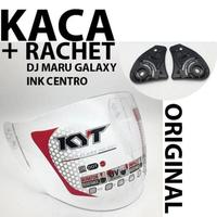 Gambar Kaca Ink Centro / KYT DJ Maru Original + Rachet Sepasang dari HelmPro Kota Bandung 3 Tokopedia