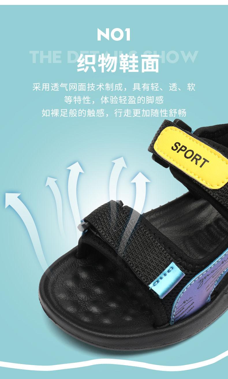 Product Introduction of ABC PEAC Boys' Sandals 2025 Summer New Soft Sole Non-Slip Boys' Sports Beach Shoes For Big Kids 4