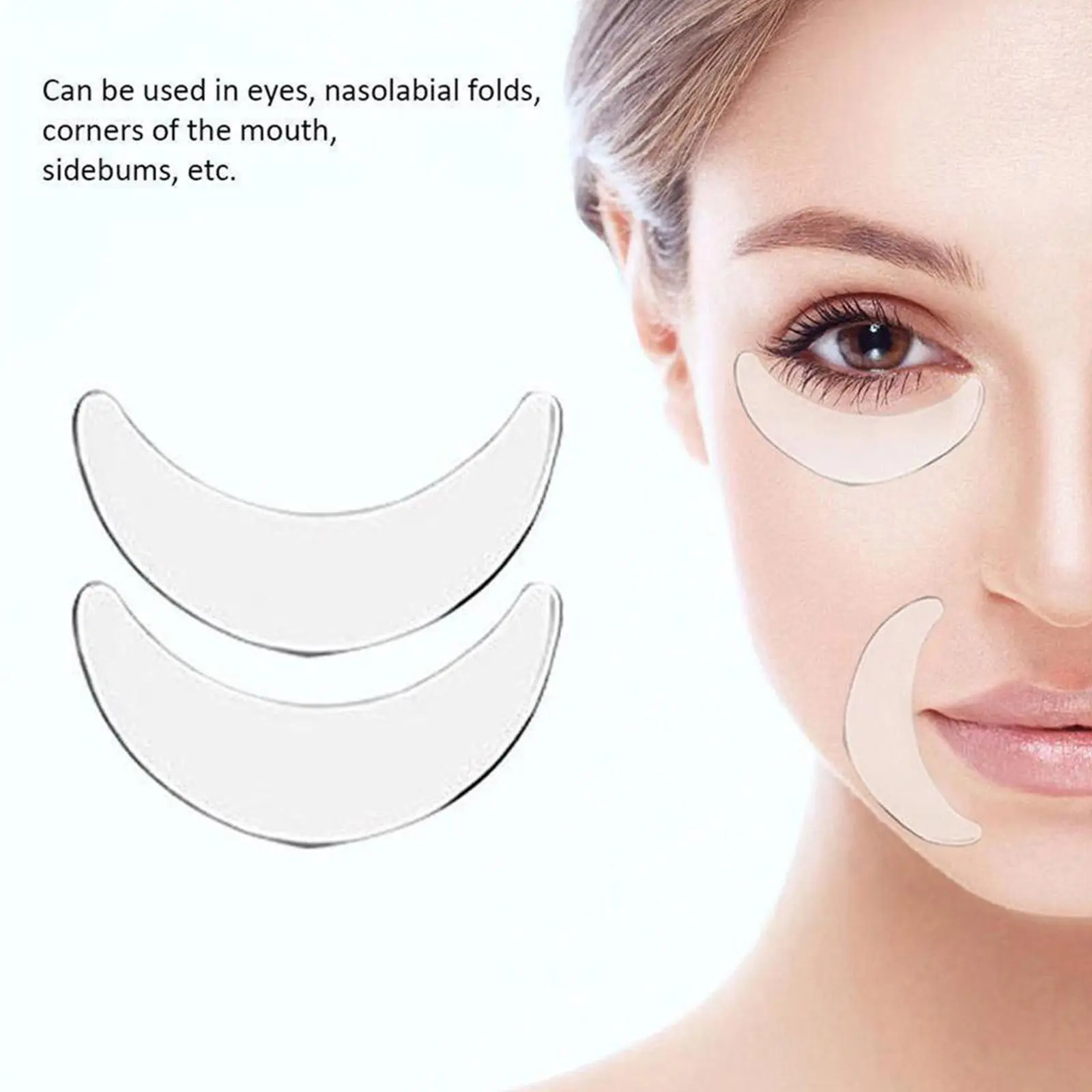 Wrinkle Forehead Patch Silicone Reusable Silicone Patch Soft Comfortable Easy To Carry Facial Care Eye Mask Skin Care Tool