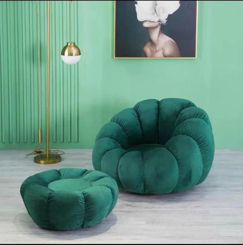 ghế sofa ghế bí ngô ghế thư giãn ,chất vải nhung bông êm dày,dùng trong nhà sang trọng và bền đẹp