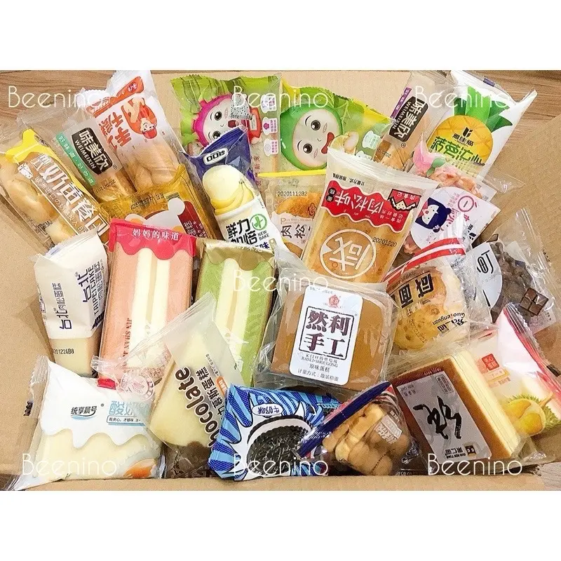 Bánh Mix NỘI ĐỊA 2kg (RUỘT BÁNH+VỎ) Bánh Vip NGÀY IN TRÊN BAO BÌ LÀ NGÀY SẢN XUẤT - HSD 3-6 THÁNG TUỲ LOẠI BÁNH - Food - Cake - Ăn Vặt Thức Ăn 1
