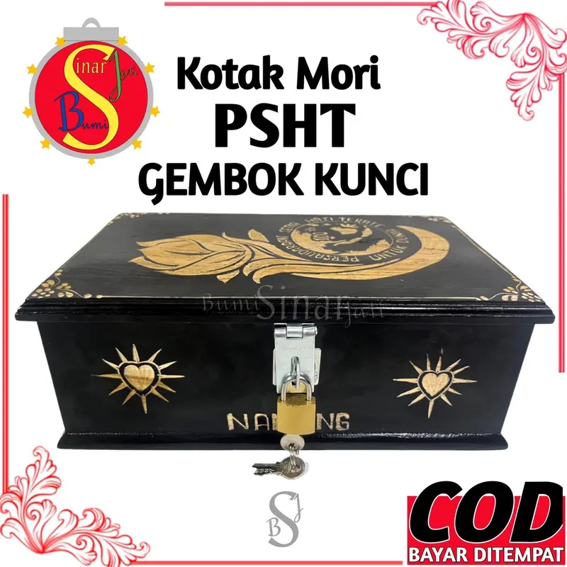 Kotak Mori Psht Motif Ukir Logo Bet Tegak Besar Kotak Sabuk Kotak Ikat Pinggang Pencak Silat 2