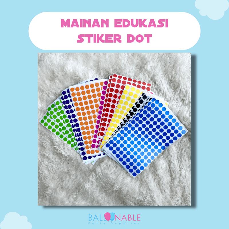 [ Mainan Edukasi ] Stiker Dot Label 8mm / 10mm / 14mm / 15mm / 20mm ...