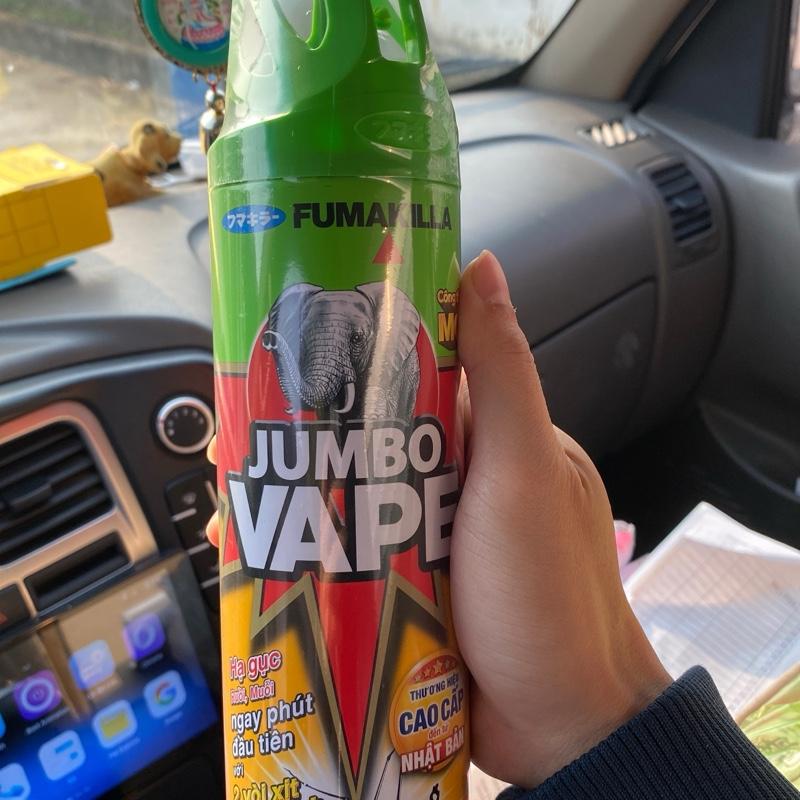 ￼Bình Xịt Muỗi/Côn Trùng Jumbo Vape 600ml Hương Cam Chanh/laveder/không mùi 3