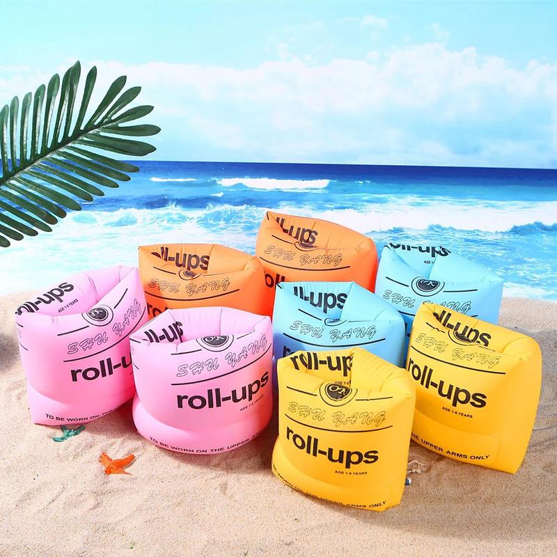 Product Introduction of 2PCS Adult Kids Swimming Inflatable Arm Rings Portable Floating Circle Sleeves Pool Buoy Armbands Swimming Pool Equipment 23