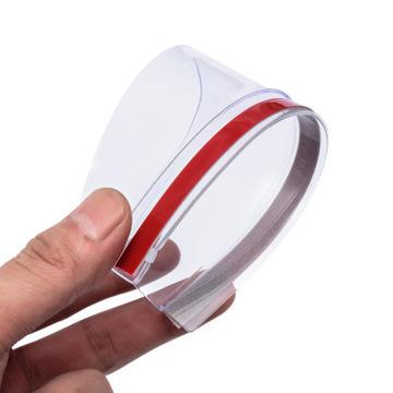 Tấm Chắn Gió Gương Chiếu Hậu Ô Tô Bằng Sợi Carbon Tấm Che Mưa, Bảo Vệ Linh Hoạt Cho Lông Mày, Tấm Che Mưa Lông Mày, 2 Cái / lốc 6