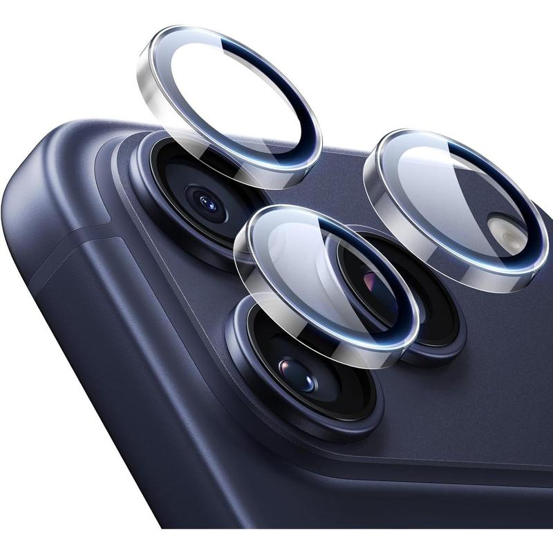 Bảo Vệ Ống Kính Máy Ảnh ESR, Dành Cho iPhone 17 Pro Max / 17 Pro / 16 Pro Max / 16 Pro / 15 Pro Max / 14 Pro Max / 14 Pro, Kính Cường Lực Siêu Mỏng, 1 Gói, Trong Suốt