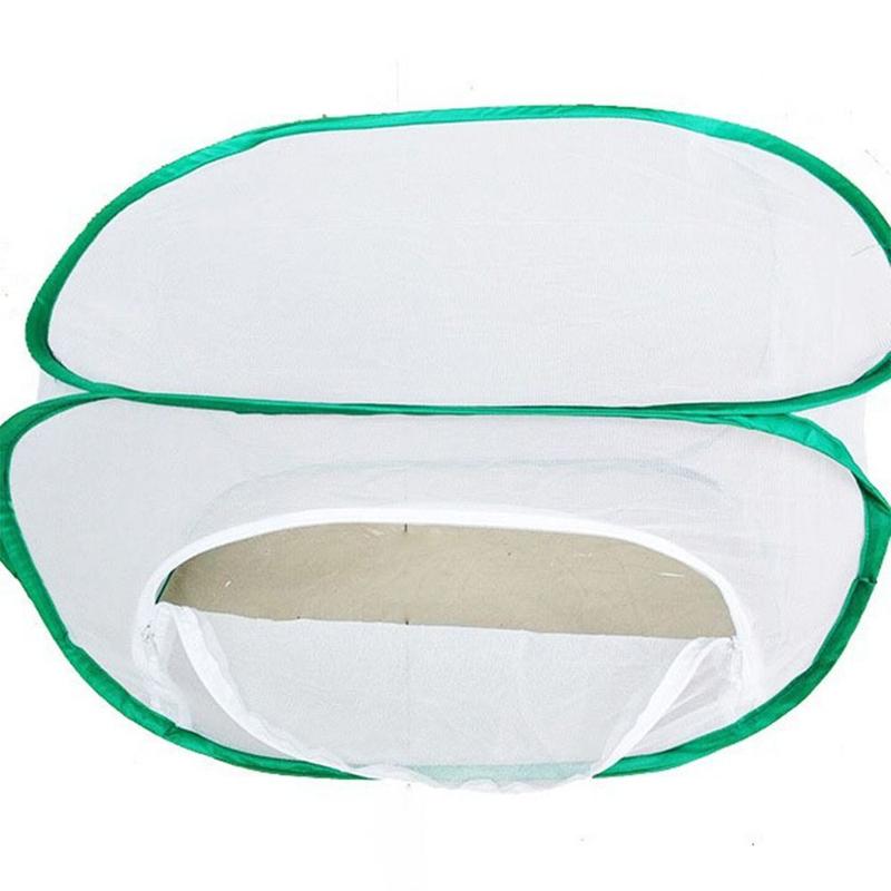 Product Introduction of thetoo Durable Green Collapsible Insect Cage Zipper Opening Feeding Box Plant Insect Screen Insect Habitat Transparent Mesh Reptile Pets Cage Indoor Outdoor 13