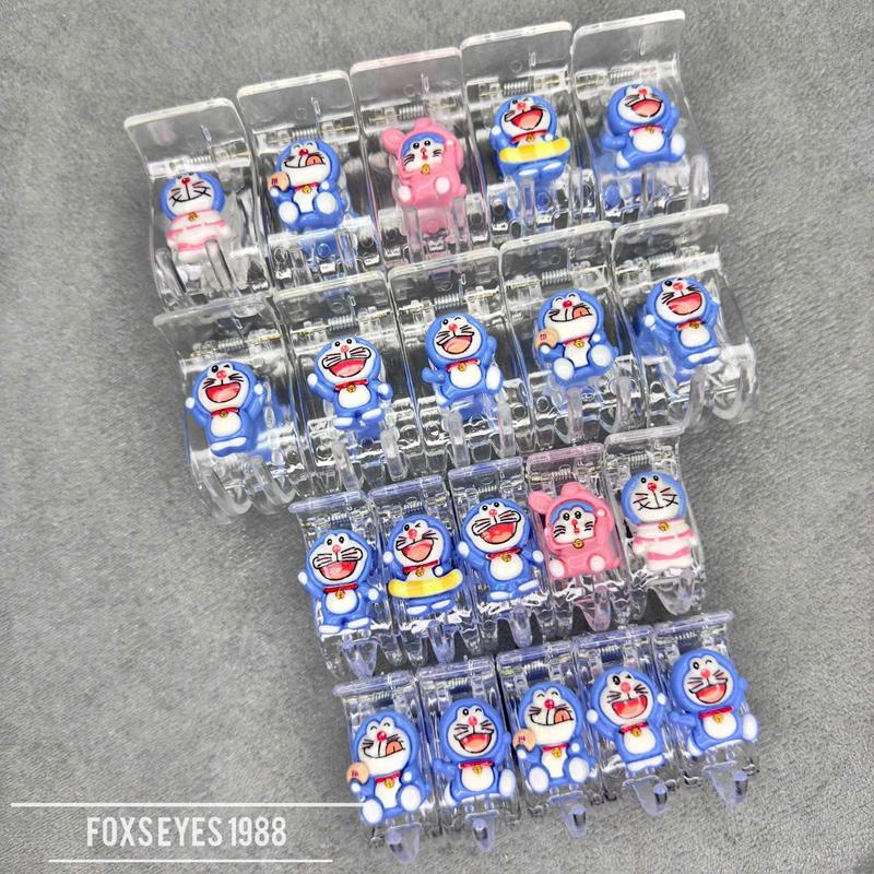  Set 5 10 Kẹp Càng Cua Đính Charm Doremon 3 Răng 5 Răng Phụ Kiện Tóc Nữ Xu Hướng 