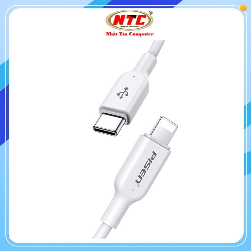 Cáp sạc nhanh Pisen CL-PD-1000 TypeC to LN max 3A dài 1M Trắng - NHẤT TÍN COMPUTER