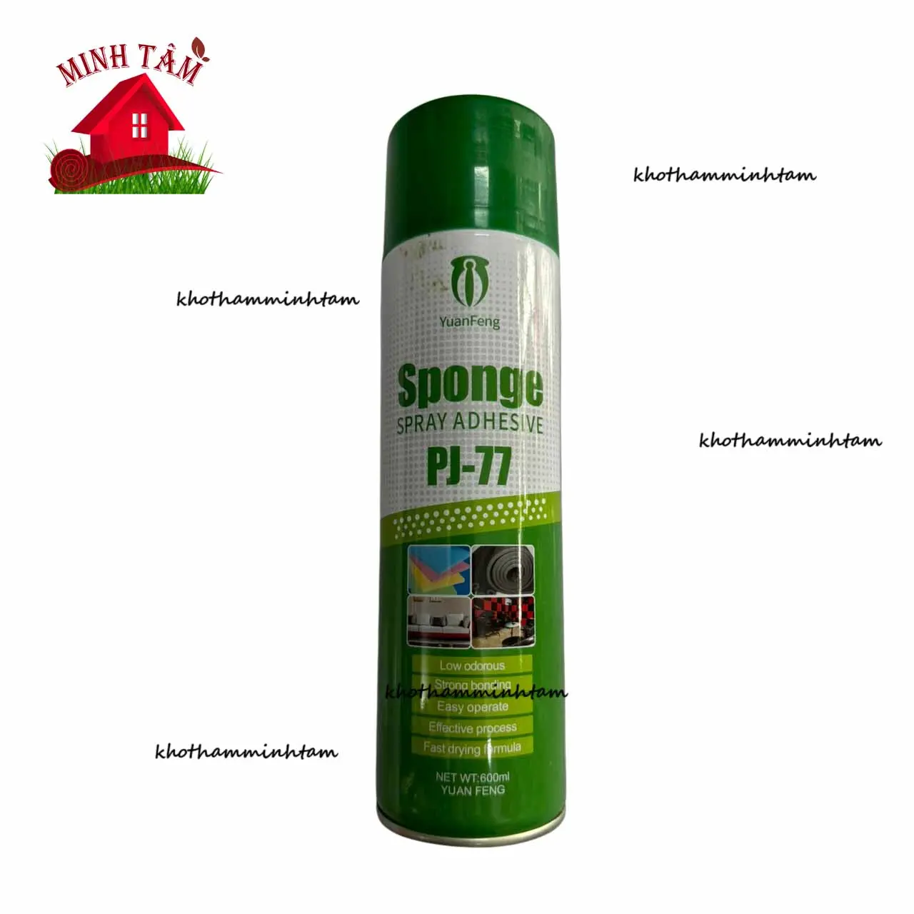 Keo xịt PJ-77 hổ trợ dán tường ẩm móc