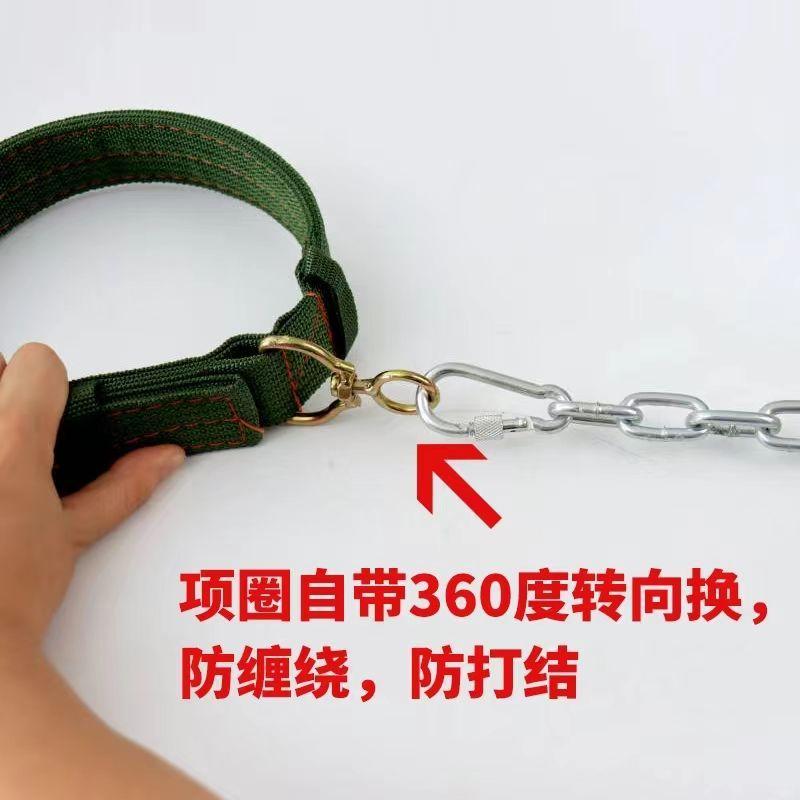 Product Introduction of โซ่สุนัข, โซ่เหล็กป้องกันการกัด, ขนาดใหญ่, เชือกจับ, เหมาะสำหรับสุนัขและสัตว์อื่น ๆ , ทำจากดินเหนียว, เหมาะสำหรับทำความสะอาดชนบท, ผ้าพันคอสุนัข 3