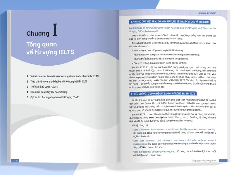 Sách Luyện Thi IELTS - Từ Vựng IELTS 8.0 - Từ Vựng Đắt Để Đạt Điểm Cao 4 Kỹ Năng - MEGA 6