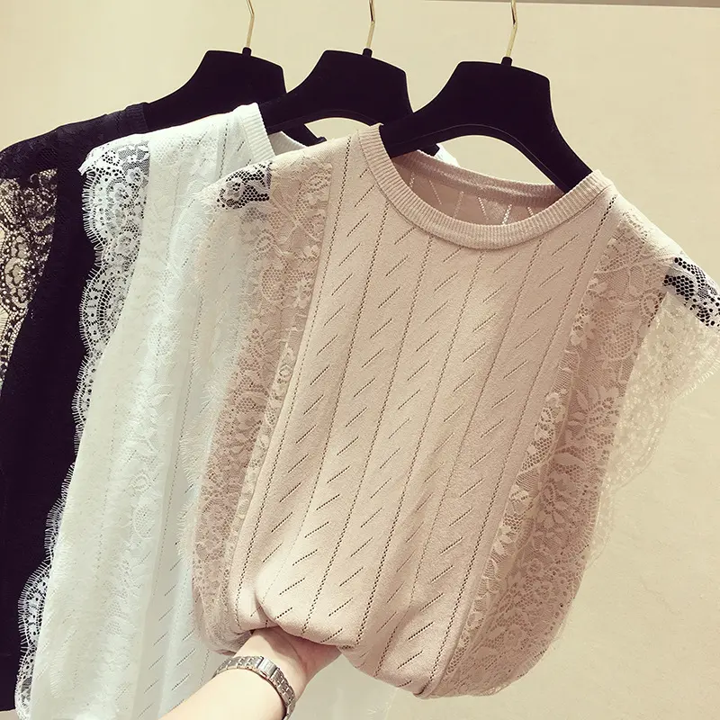 Angel Collection - Tank top knit / rajut import motif renda