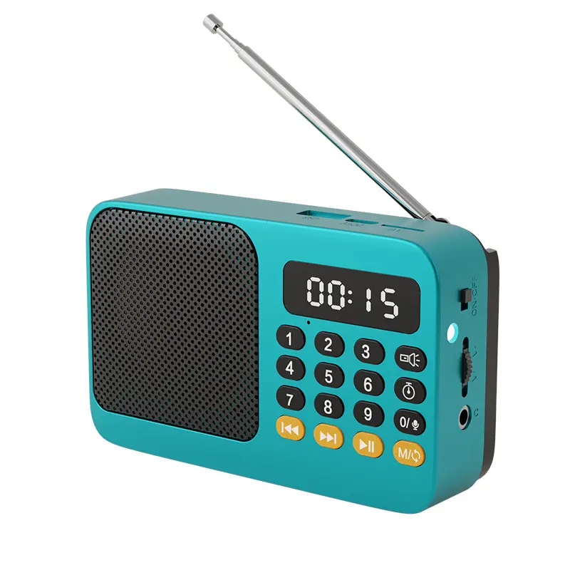 Đài FM cho người già, Hongba S-602, Máy nghe nhạc Cầm Tay Sạc, Đa Năng, có Thẻ Bluetooth 3