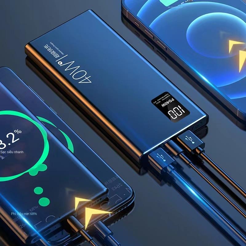 Sạc Dự Phòng Sạc Kép Siêu Công Suất 40W Tương Thích Với Dung Lượng Lớn 20000mAh Siêu Mỏng Bộ Nguồn Điện Di Động