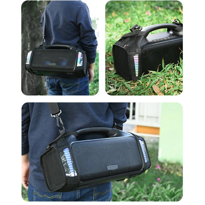 Product Introduction of Fall-proof Carrying Strap Case for Tribit StormBox Blast Nylon Travel Protective Case  with Adjustable Shoulder Strap Accessorie 11