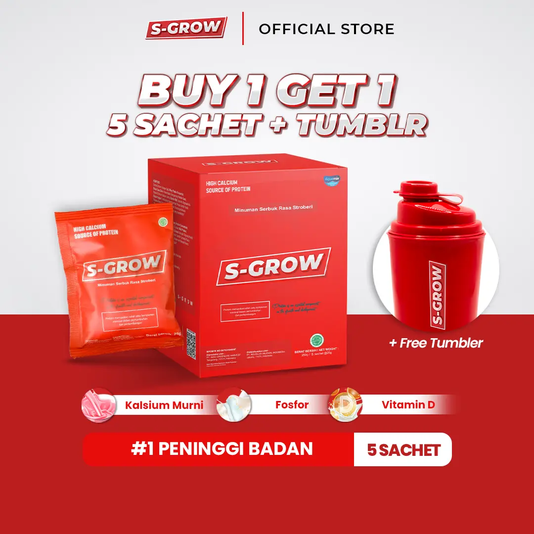 S-GROW PENINGGI BADAN - BUY 1 GET 1 FREE