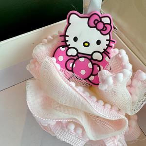 Bola Mandian Anak Kucing Kartun, Mewah dan Sangat Lembut, Tidak Menyebar, Sesuai untuk Wanita, Reka Bentuk Comel, Alat Mandian yang berguna, Bola Bunga Mandian, KT Bath