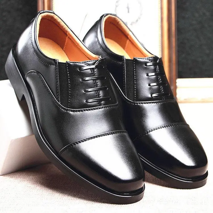 Giày tây công sở nam, đế cao su, da mềm, được khâu chắc chắn, thời thượng Shoes