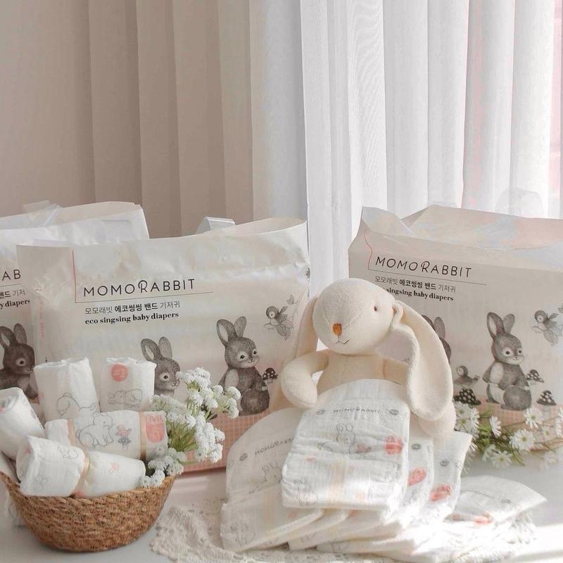 Combo 1 thùng 4b Bỉm Quần Dán Momo Rabbit Nội Địa Hàn Đủ Size S36 M32 L30 XL28 L28 XL22 XXL18