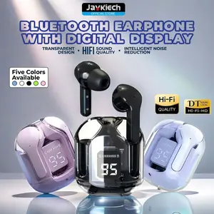 【Javkiech 】AIR31 TWS Headset Wireless Bluetooth Earphone In Ear Headset Noise-Cancelling Bluetooth Headset 10D bass stereo HiFi HD LED Display