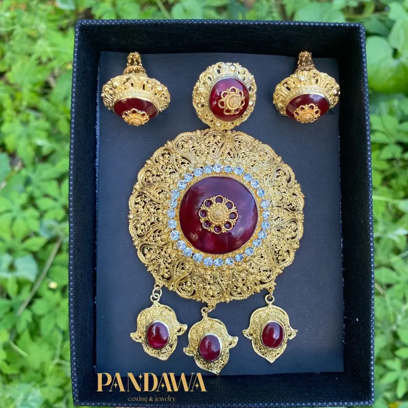Pandawa Jewelry - Alpaka Bali Motif "Donat Single” cocok untuk Acara Pernikahan/Pertunangan/Busana Adat 0