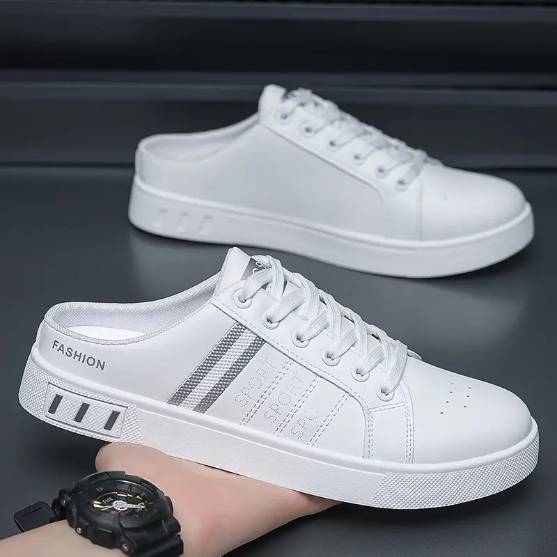 2025 Sail ☆ BT06 Cross-border Hot-selling Large Size Half Slippers Men's Trendy Breathable Slippers 39-46