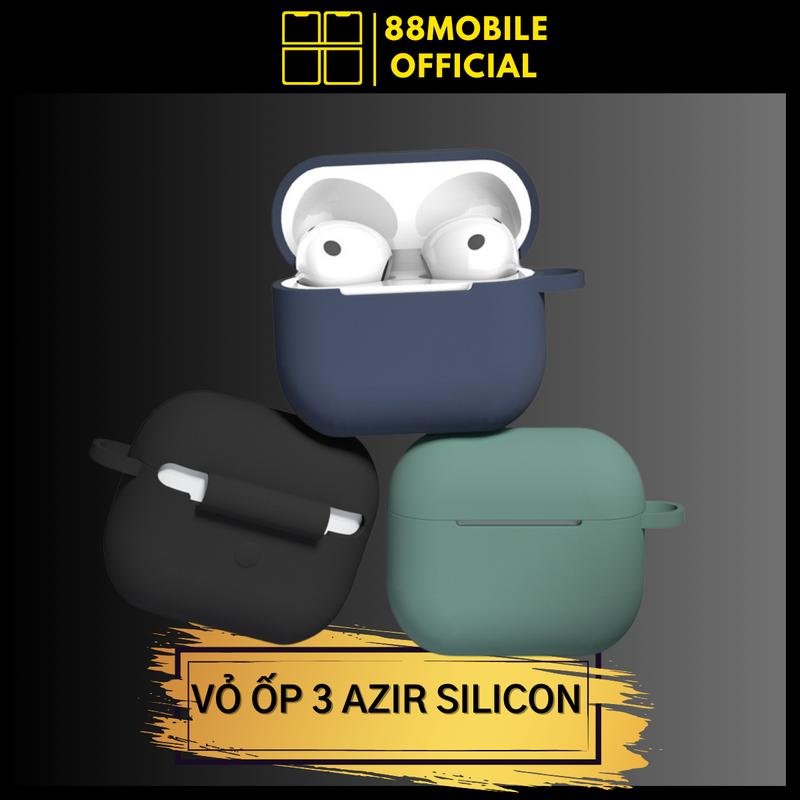 Vỏ Ốp Airpod 3 Azir Cao Su Silicon Bảo Vệ Tai Nghe Airpod Case Airpod 88Mobile Kem Phụ Kiện