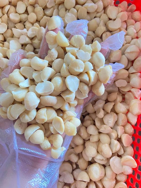 Macca Nấu Sữa BỂ VỤN 500gr Hạt Macca Nhân Vỡ Sấy Sơ Nấu Sữa Làm Bánh Kim Anh Nuts