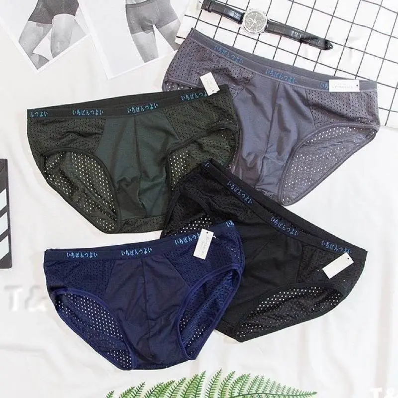 combo 5quần và 10q nam thông hơi tam giác Muji cạp nhỏ Boxer Sịp 1