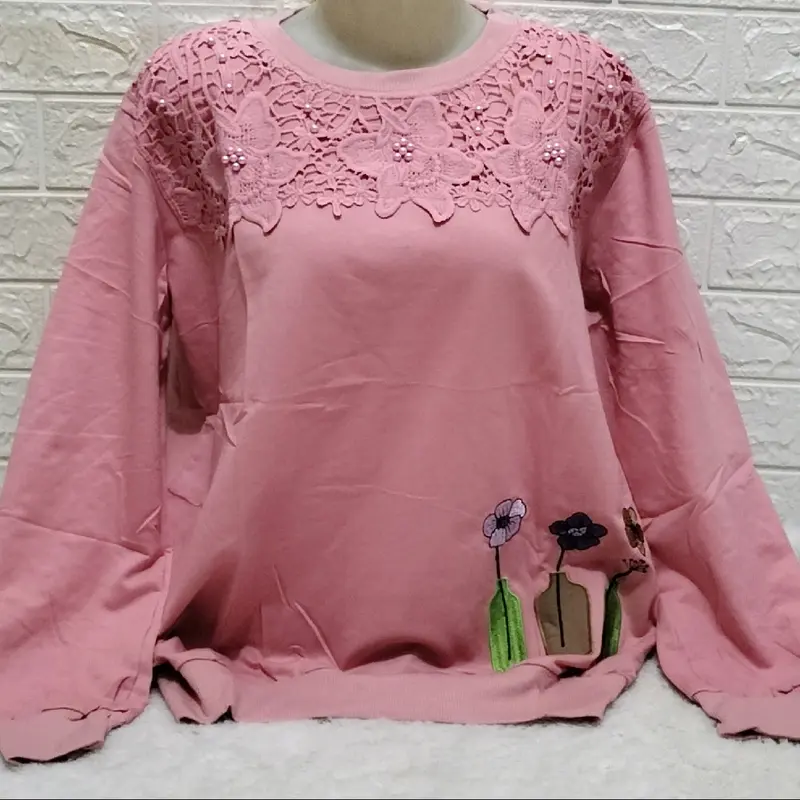 ATASAN KAOS IMPORT  JUMBO LENGAN PANJANG CEWE 0