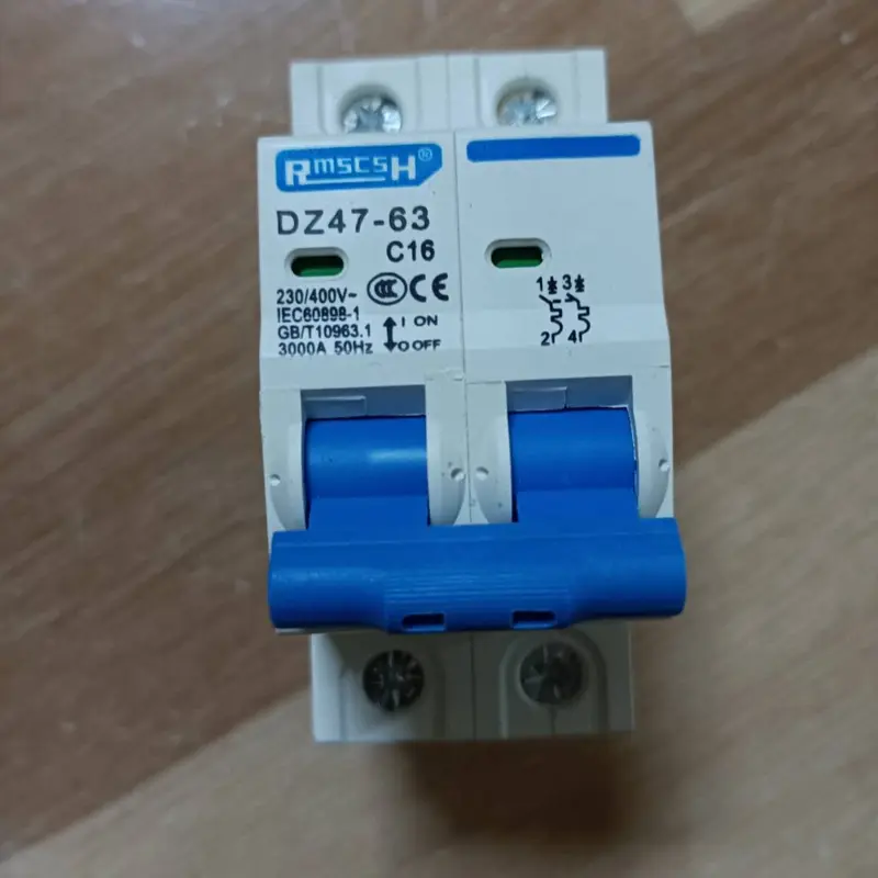 Át aptomat  cài 1P 2P 16a 20a 2P20a 32a 63a hàng RmscsH chất lượng ISO 4