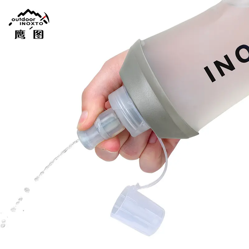 Bình đựng nước mềm INOXTO, bình đựng nước thể thao chạy bộ, chạy trail, leo núi không mùi nhựa, an toàn, tiện lợi Sport Tim 2