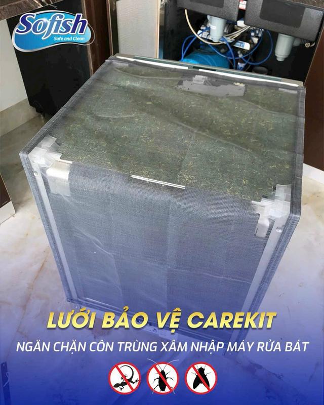 Lưới bảo vệ bếp từ, máy rửa bát chống côn trùng, gián Sofish Carekit 7