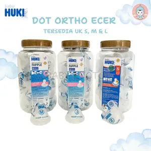 BK Huki Dot Bayi Orthodontic Nipple Gepeng Ortho Silicone Karet Anti Kolik Eceran isi 1 BPA Free