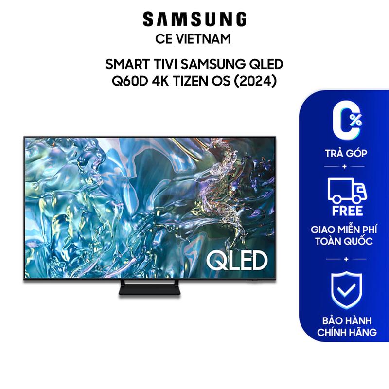 [Miễn phí lắp đặt + Freeship] Samsung Tivi QLED Q60D 4K Tizen OS Smart TV (2024)