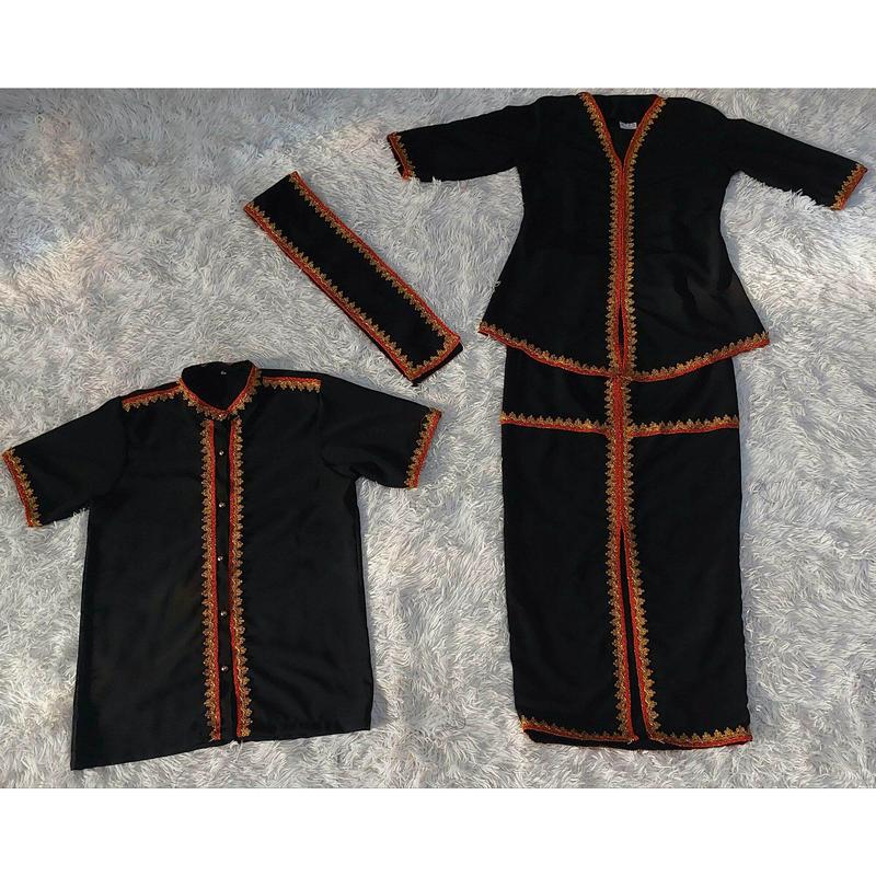 Traditional Sabah Kadazan/Dusun Clothing Set One FAMILY/ Sabah/Borneo Ethnic Clothing 5