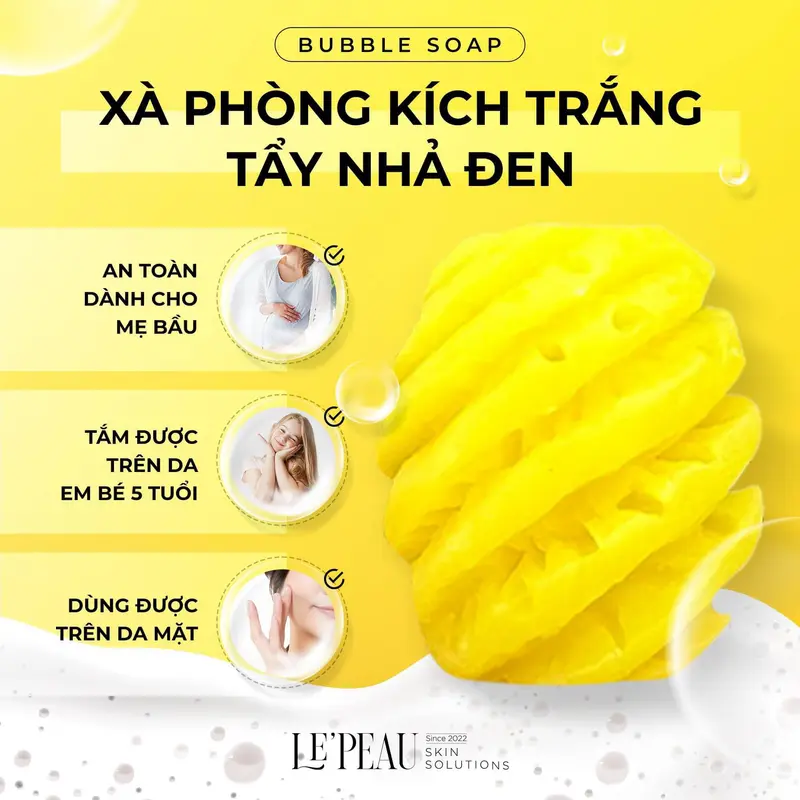 (MUA 1 TẶNG 1) Soap Trái Khóm Hỗ Trợ Sáng Da = Xà Bông Tắm Hỗ Trợ Sáng Da 65Gram - Le'Peau 1