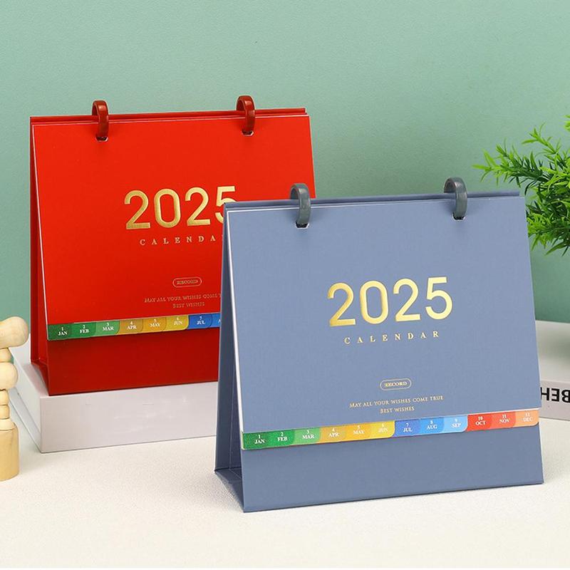 2025 Desk Calendar Planner Simple Small Fresh Desktop Calendar - TikTok ...