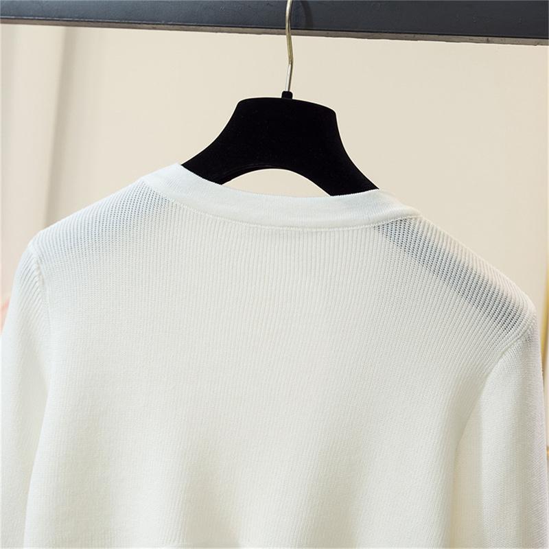 Áo Cardigan Phụ Nữ Nhún Nhún, Màu Trơn Thanh Lịch Và Thoáng Khí, Phong Cách Đi Chơi Thiết Kế Hàn Quốc, Áo Khăn Choàng Dễ Phối Đồ Women Top 1