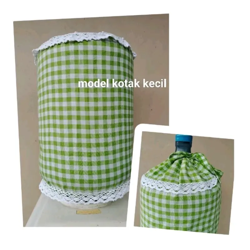 satung pelindung galon motif kotak kecil