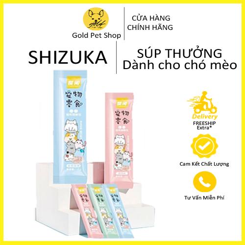 Combo 200 thanh Súp Thưởng Shizuka 15g Dành cho Chó Mèo - Gold Pets Shop