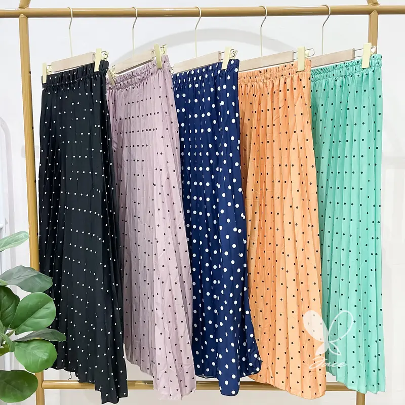 JACE ROK PLISKET MOTIF Rok Motif Rok Bunga Mayung Hyget Jumbo Bunga Setrip Polkadot Karet Panjang Variasi 7