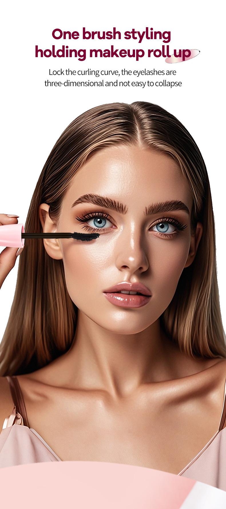 Product Introduction of 3D styling mascara, waterproof, smudge-proof and sweat-proof, black long and curling eyelashes 2