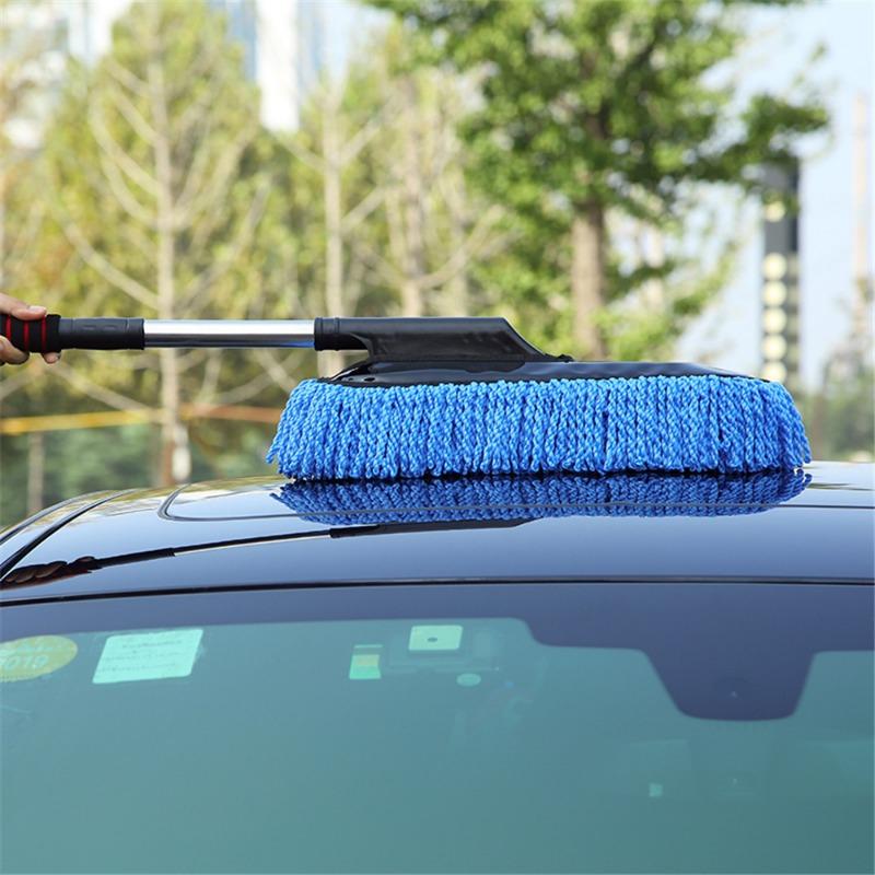 Rửa Xe Lau Xe Có Thể Thu Vào Xe Đặc Biệt Lau Xe Chống Thương Tích Bàn Chải Rửa Xe Công Cụ Lau Xe Bụi 4